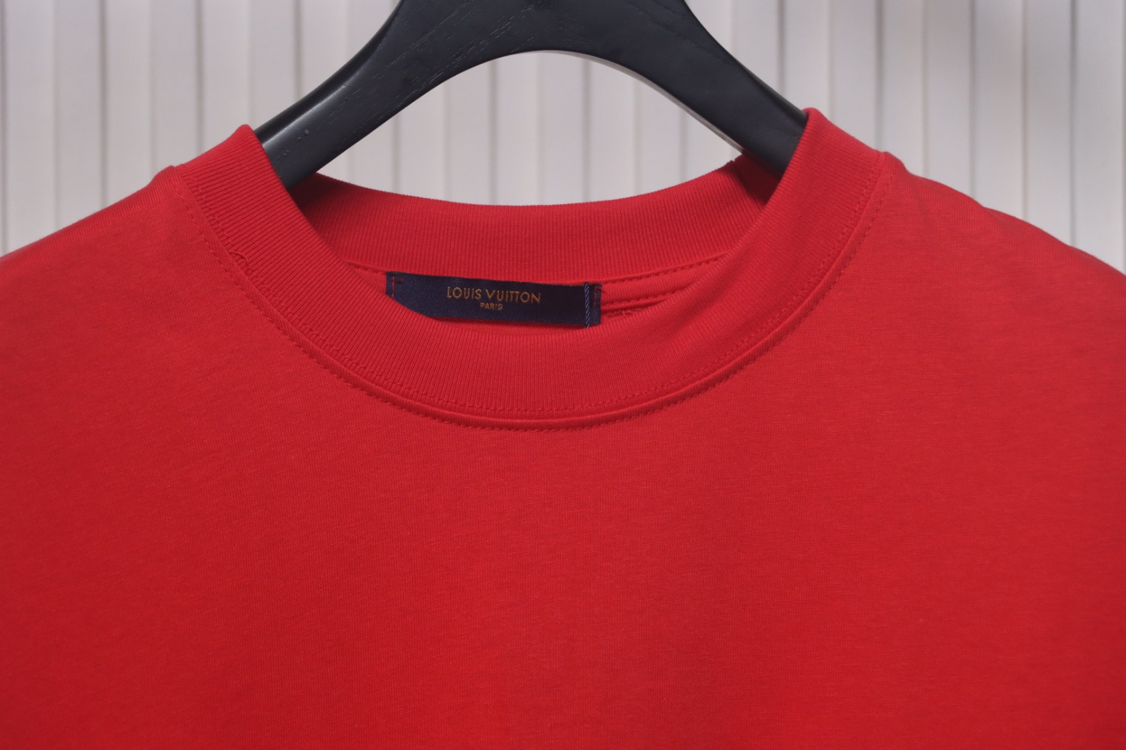 Louis Vuitton New Embroidered Patch Cotton Piqué T-Shirt Red