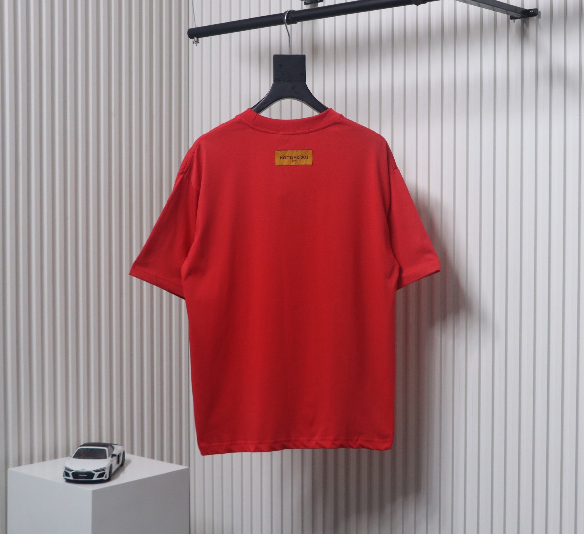 Louis Vuitton New Embroidered Patch Cotton Piqué T-Shirt Red