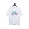Louis Vuitton colorful letter logo print short sleeve white
