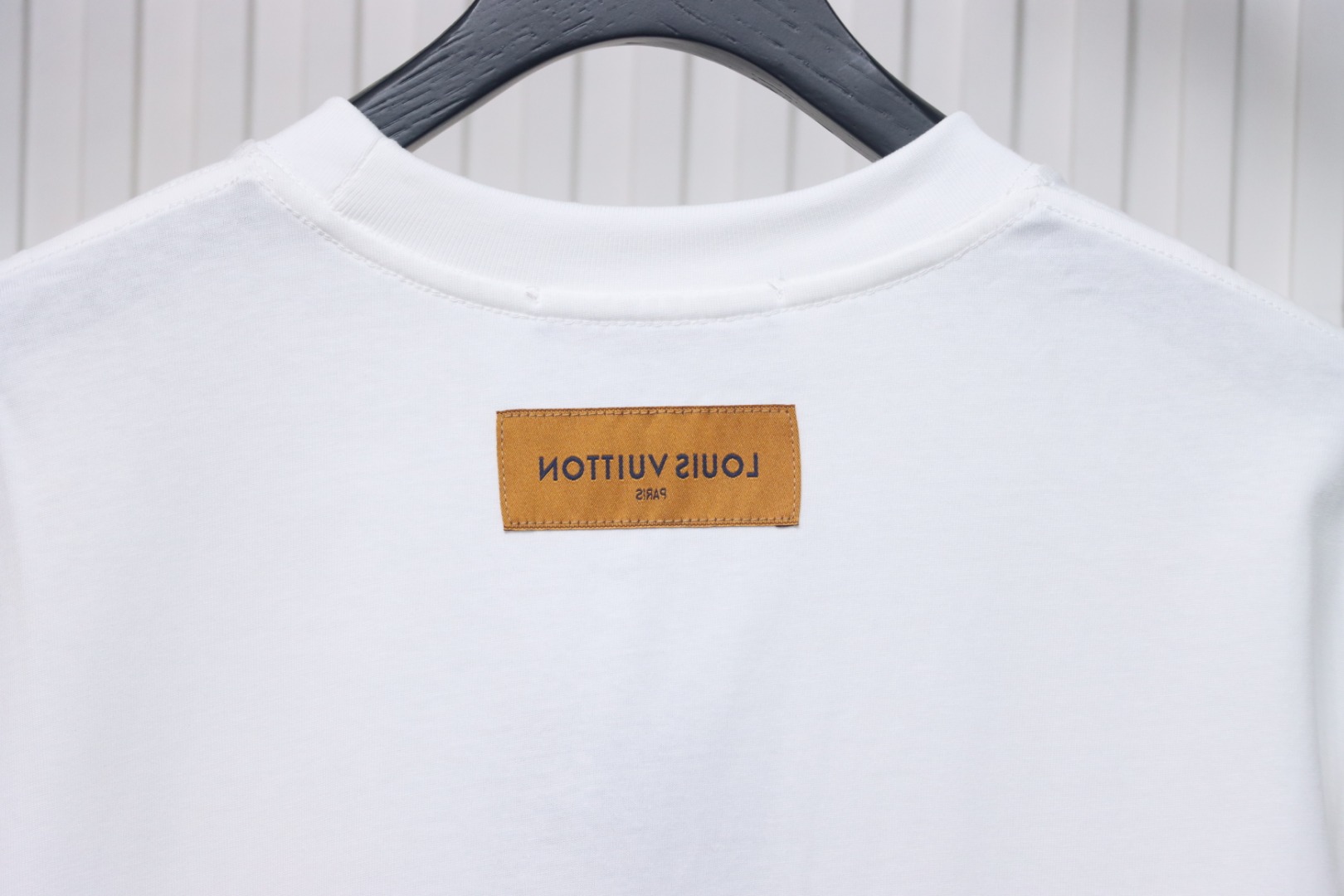 Louis Vuitton colorful letter logo print short sleeve white