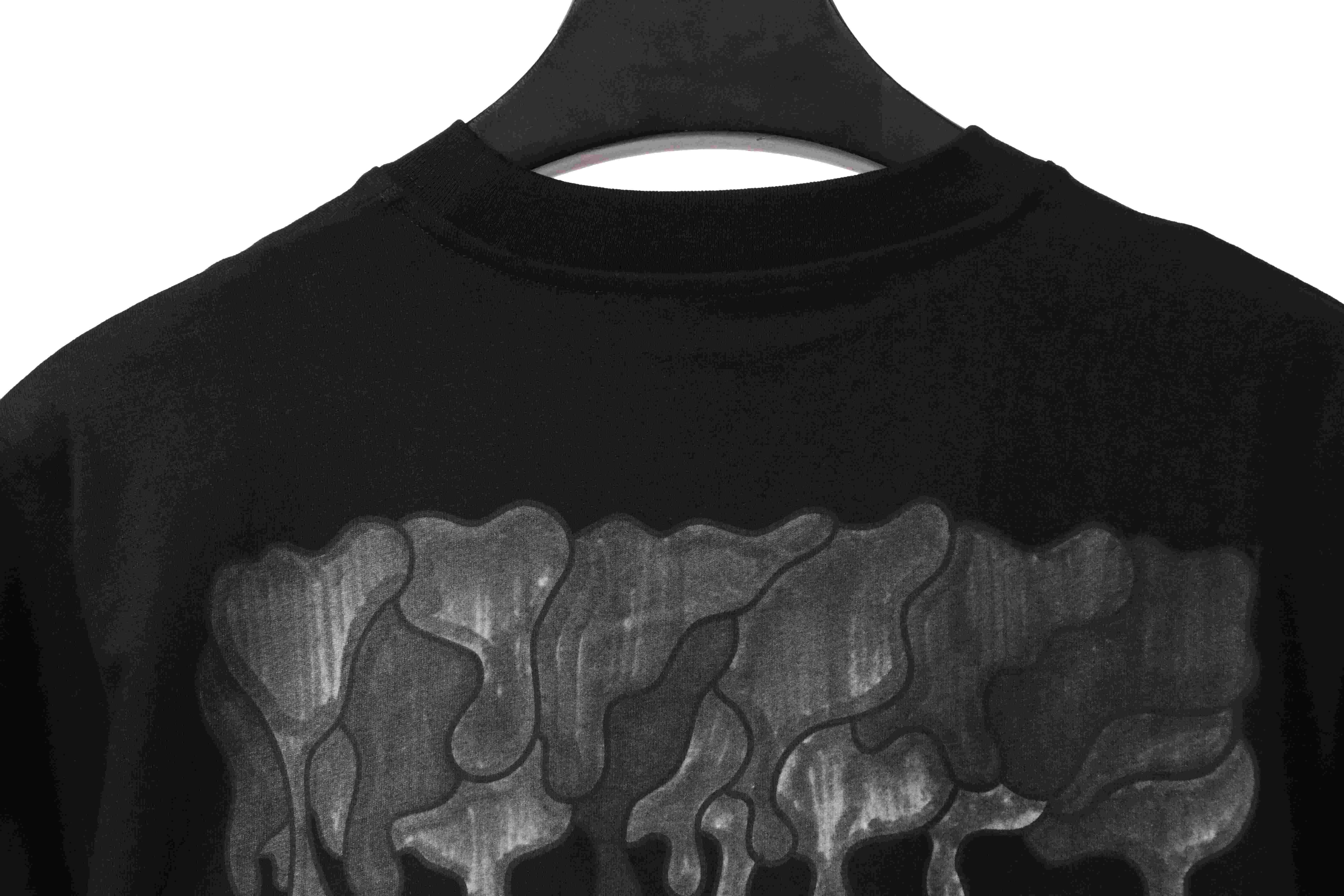 OW Melting Arrow Printed Short Sleeve Black