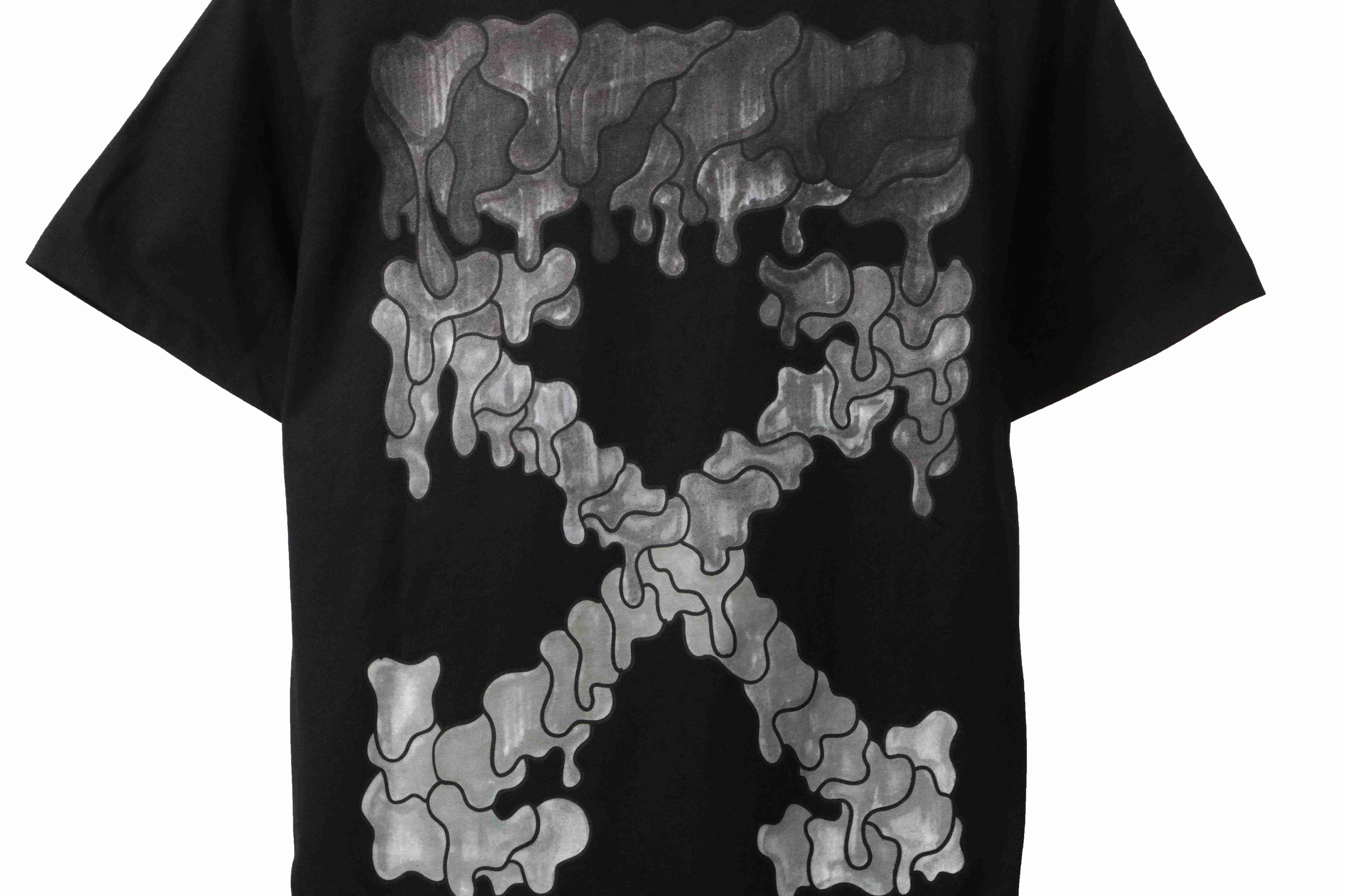 OW Melting Arrow Printed Short Sleeve Black