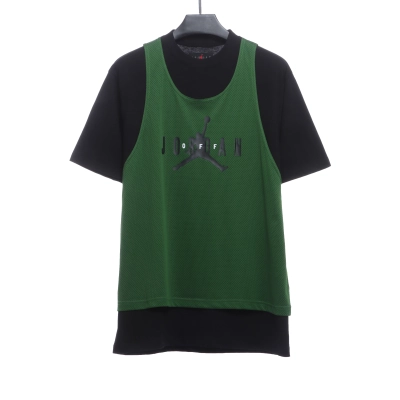 Jordan co-branded OW limited edition fake two-piece short-sleeved 01