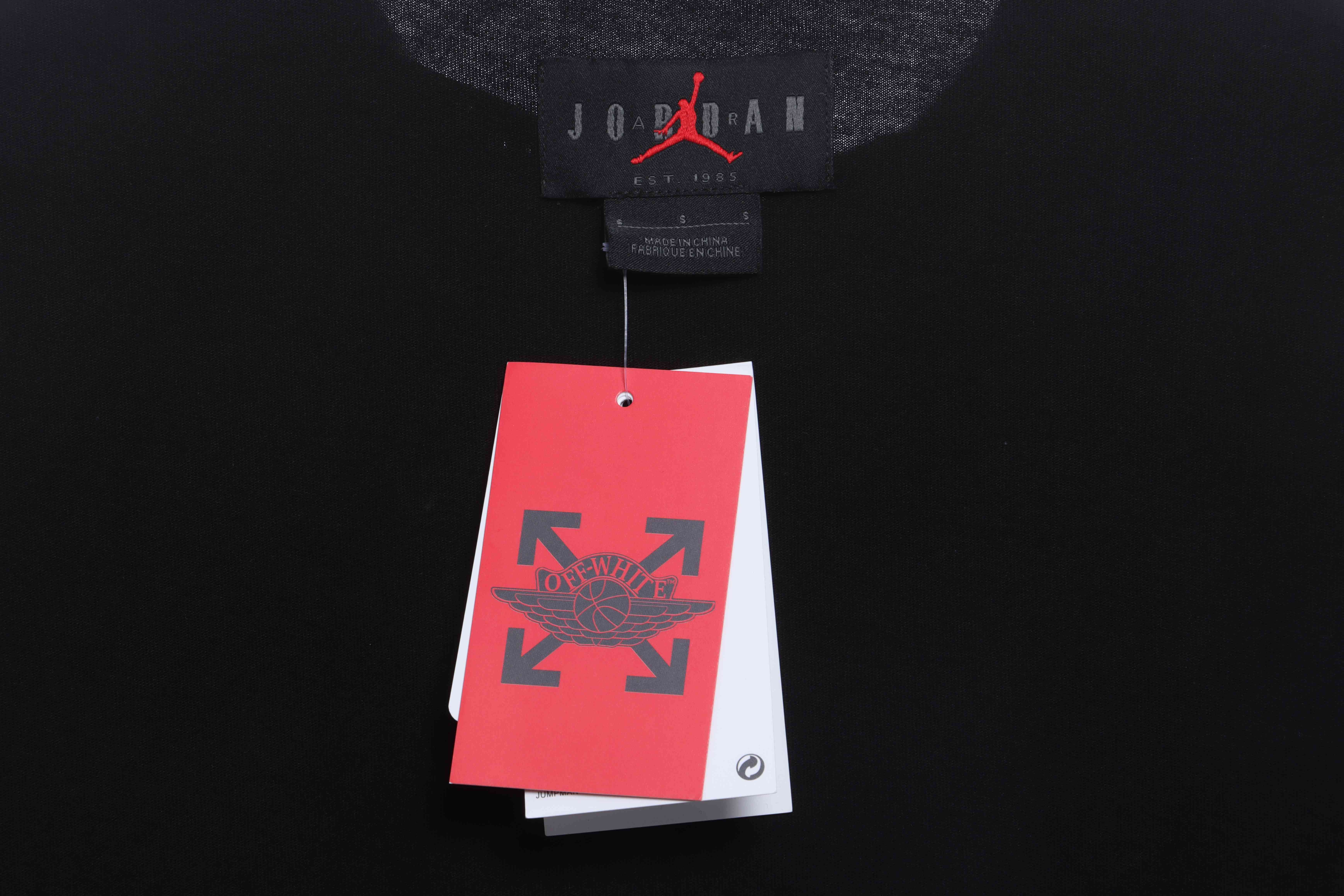 Jordan co-branded OW limited edition fake two-piece short-sleeved