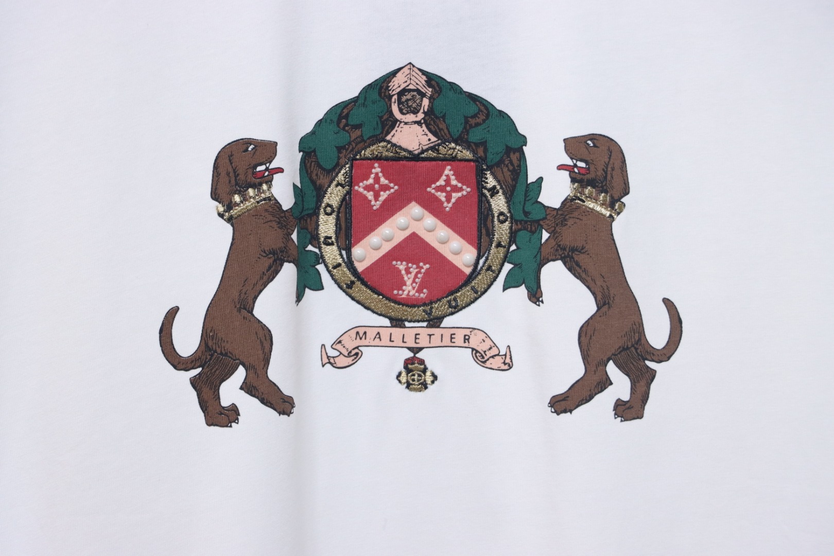 Louis Vuitton 2025ds Double Dog Logo Crew Neck Short Sleeve