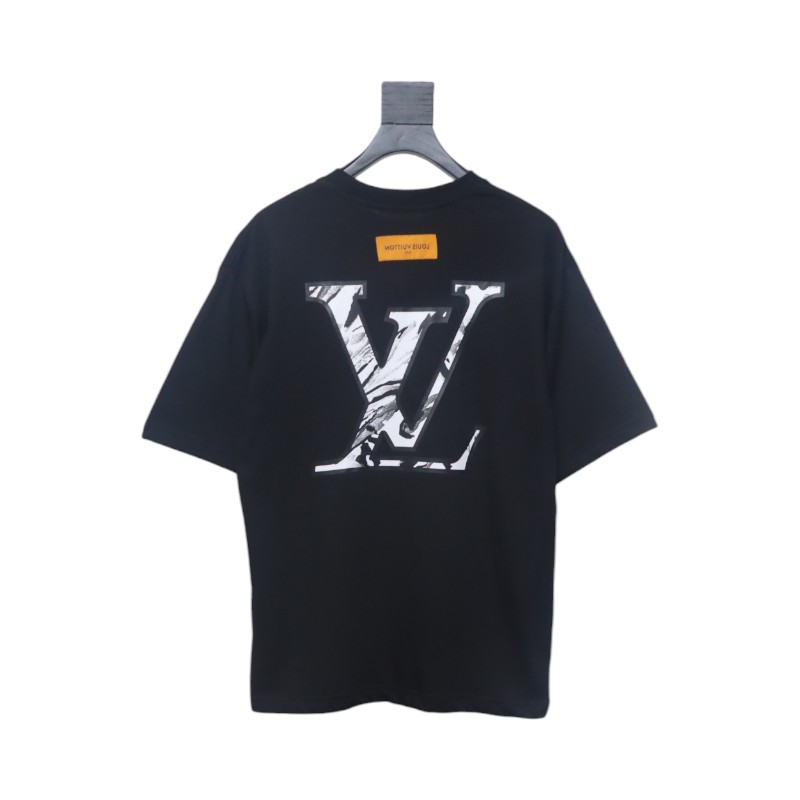 Louis Vuitton 2025ss classic logo printed short sleeves black