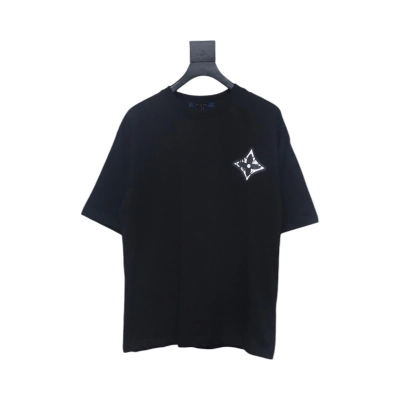 Louis Vuitton 2025ss classic logo printed short sleeves black 01
