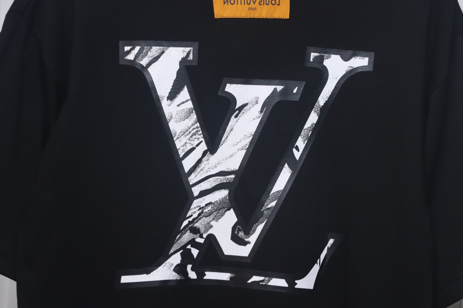 Louis Vuitton 2025ss classic logo printed short sleeves black