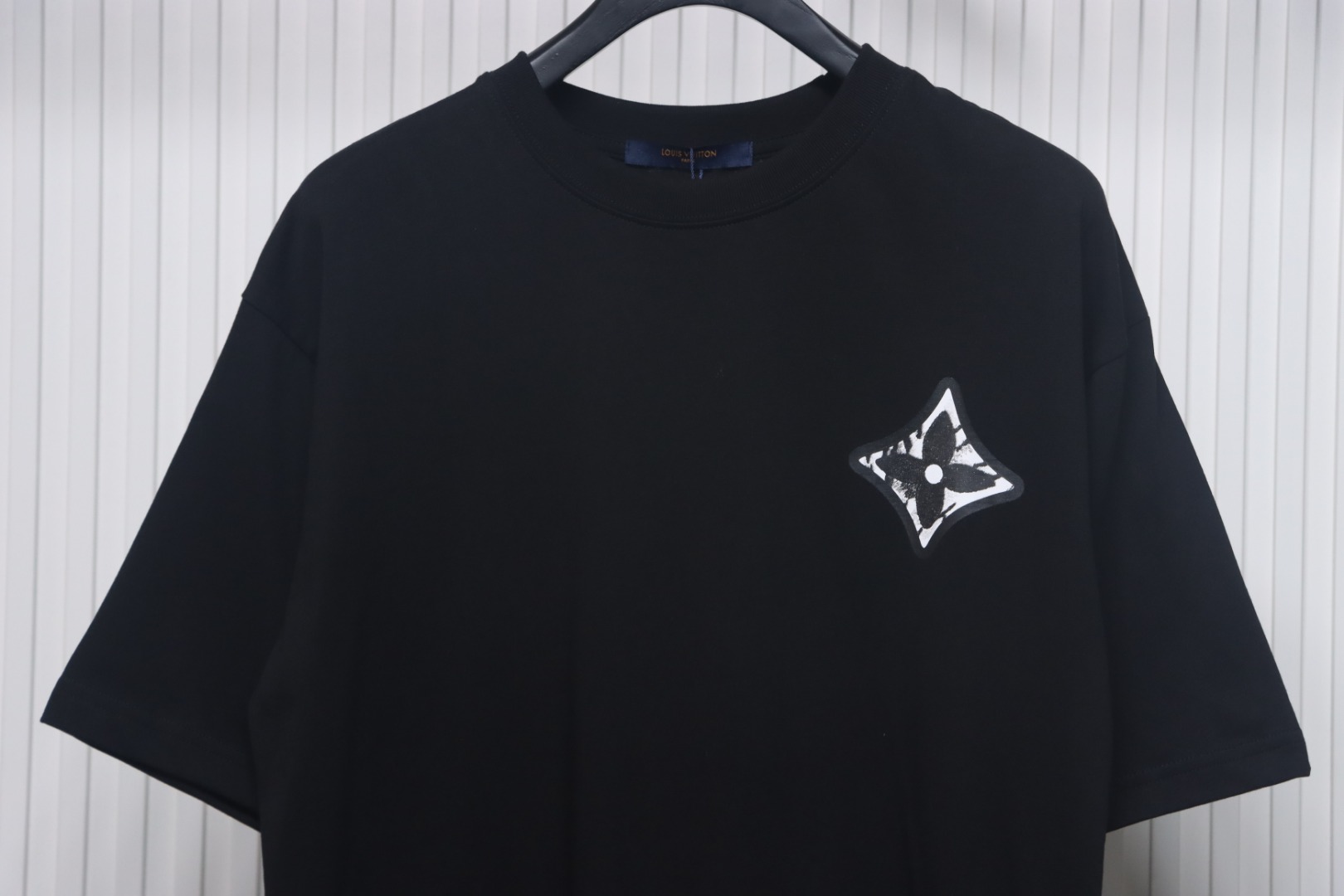 Louis Vuitton 2025ss classic logo printed short sleeves black