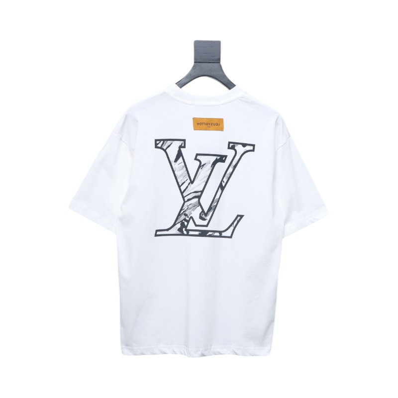 Louis Vuitton 2025ss classic logo printed short sleeves white