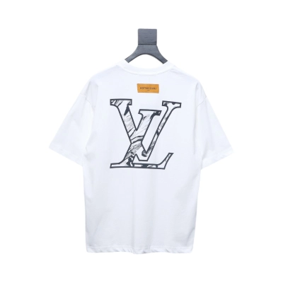 Louis Vuitton 2025ss classic logo printed short sleeves white 02