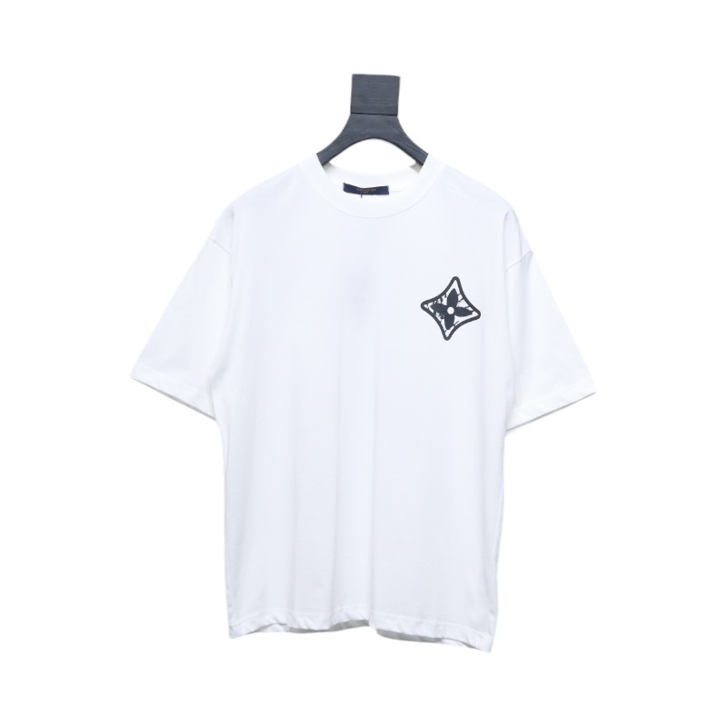 Louis Vuitton 2025ss classic logo printed short sleeves white