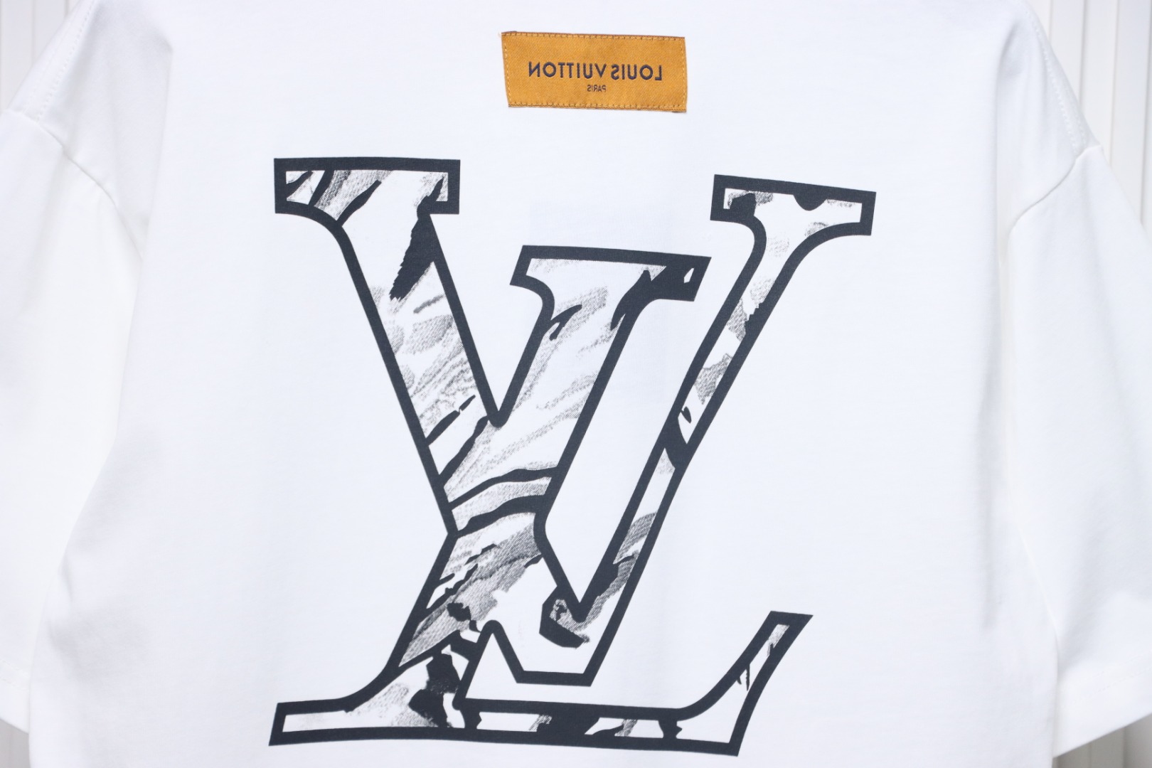 Louis Vuitton 2025ss classic logo printed short sleeves white