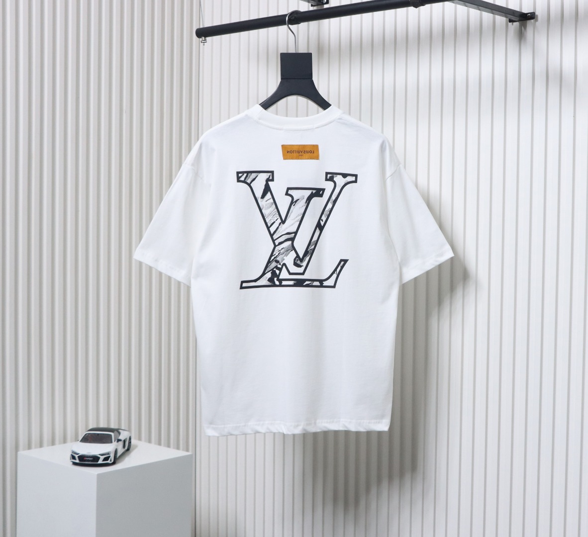 Louis Vuitton 2025ss classic logo printed short sleeves white