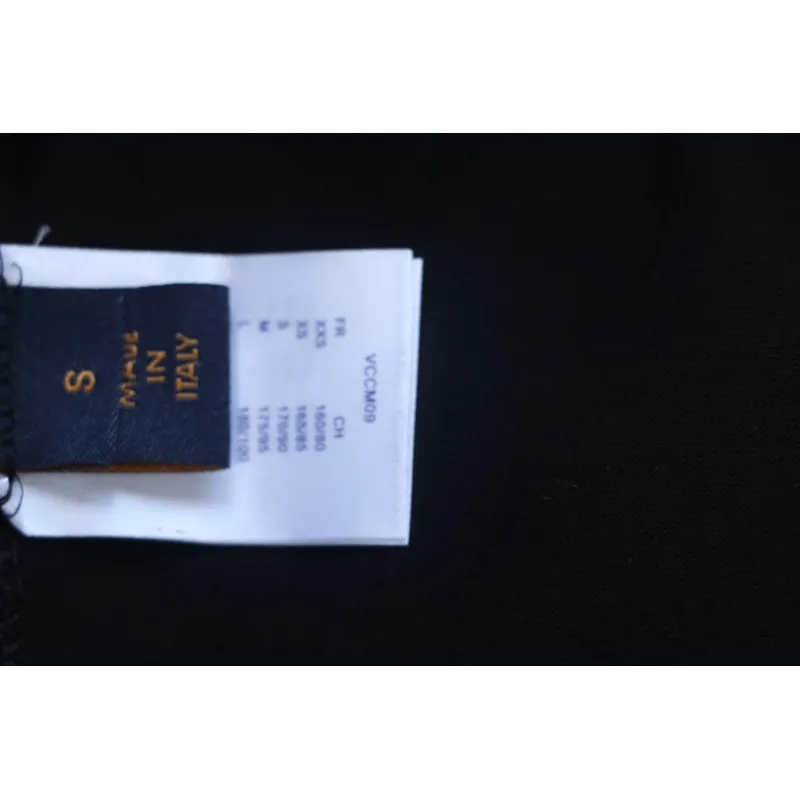 Louis Vuitton 2025ss Lettering Round Neck Short Sleeve Black