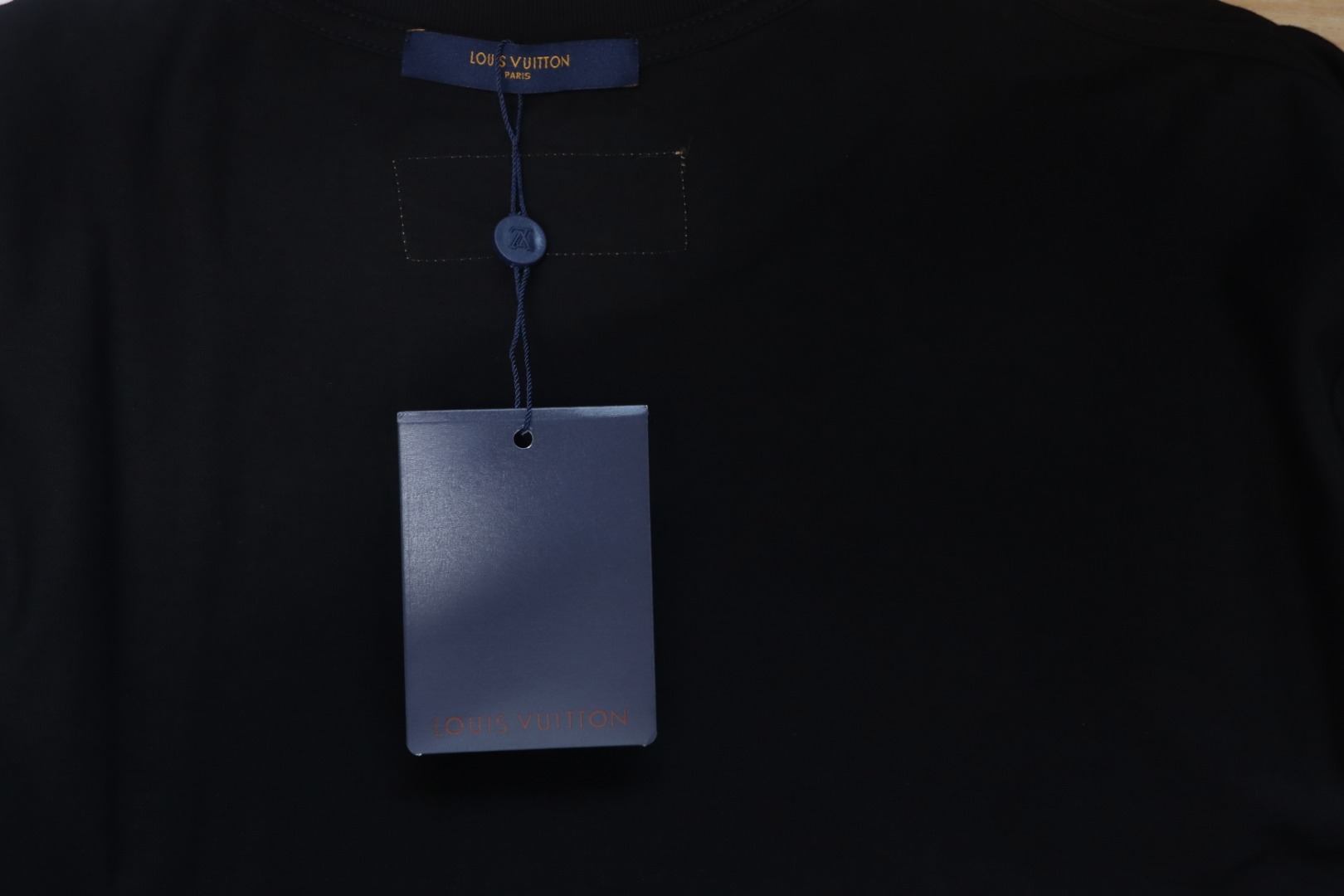 Louis Vuitton 2025ss Lettering Round Neck Short Sleeve Black