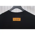 Louis Vuitton 2025ss Lettering Round Neck Short Sleeve Black
