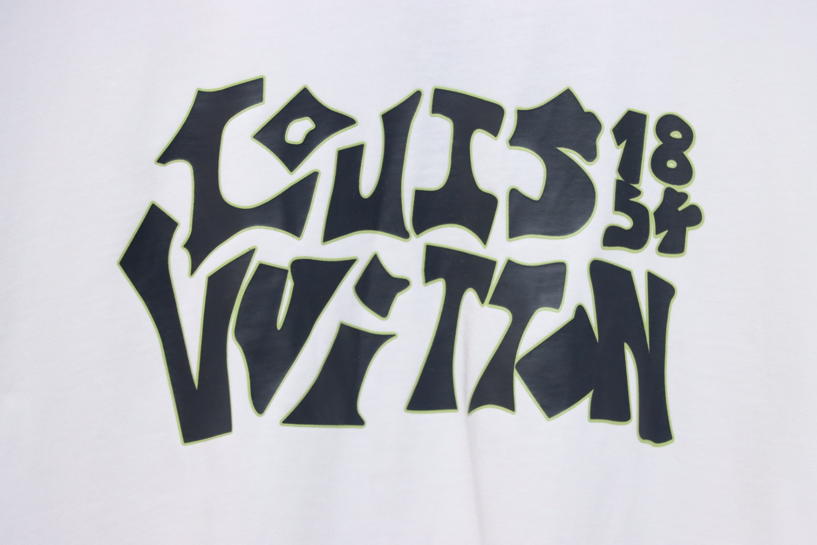 Louis Vuitton 2025ss Lettering Round Neck Short Sleeve White