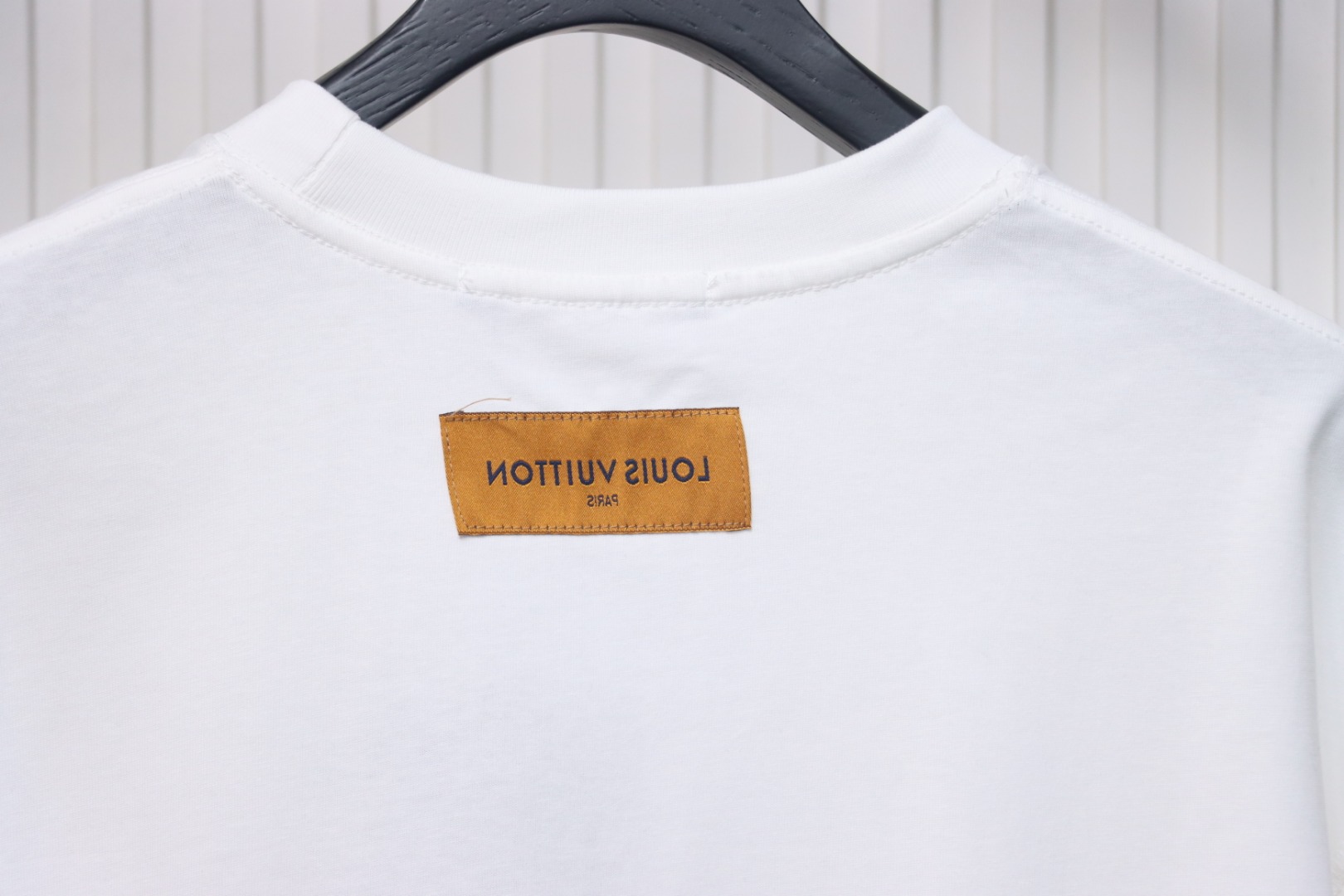 Louis Vuitton 2025ss Lettering Round Neck Short Sleeve White