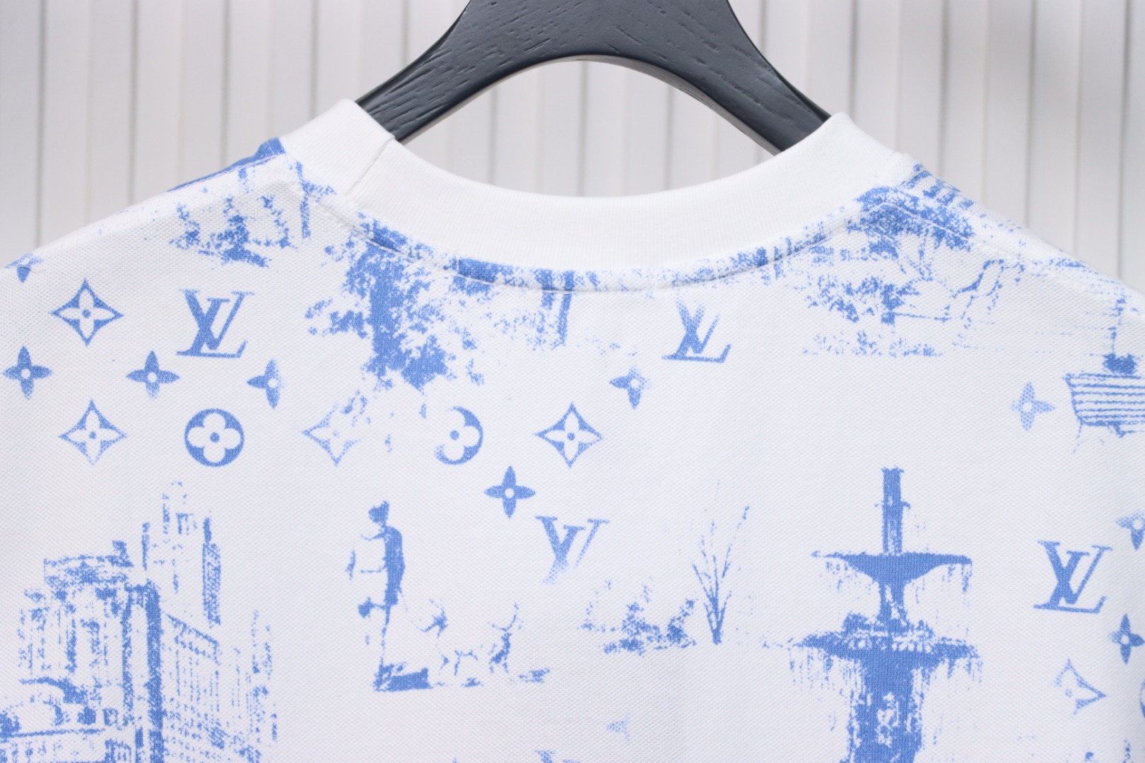 Louis Vuitton 2025ss Park Print Round Neck Short Sleeve