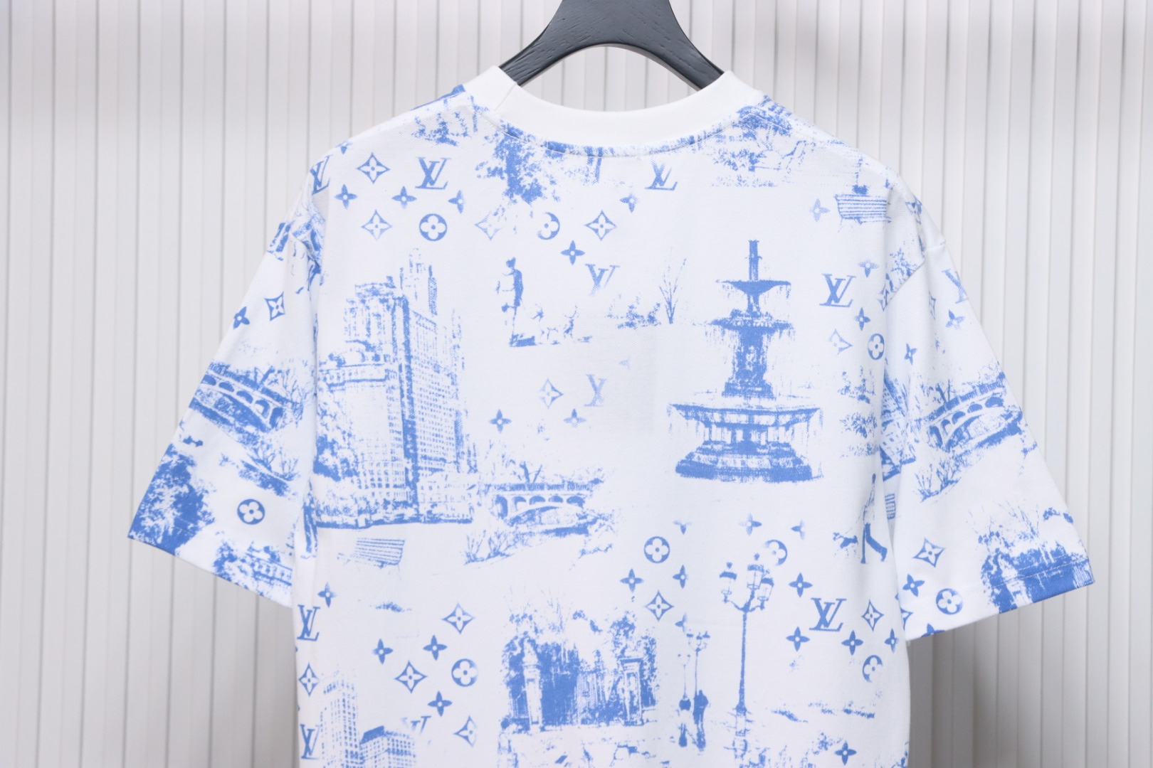 Louis Vuitton 2025ss Park Print Round Neck Short Sleeve