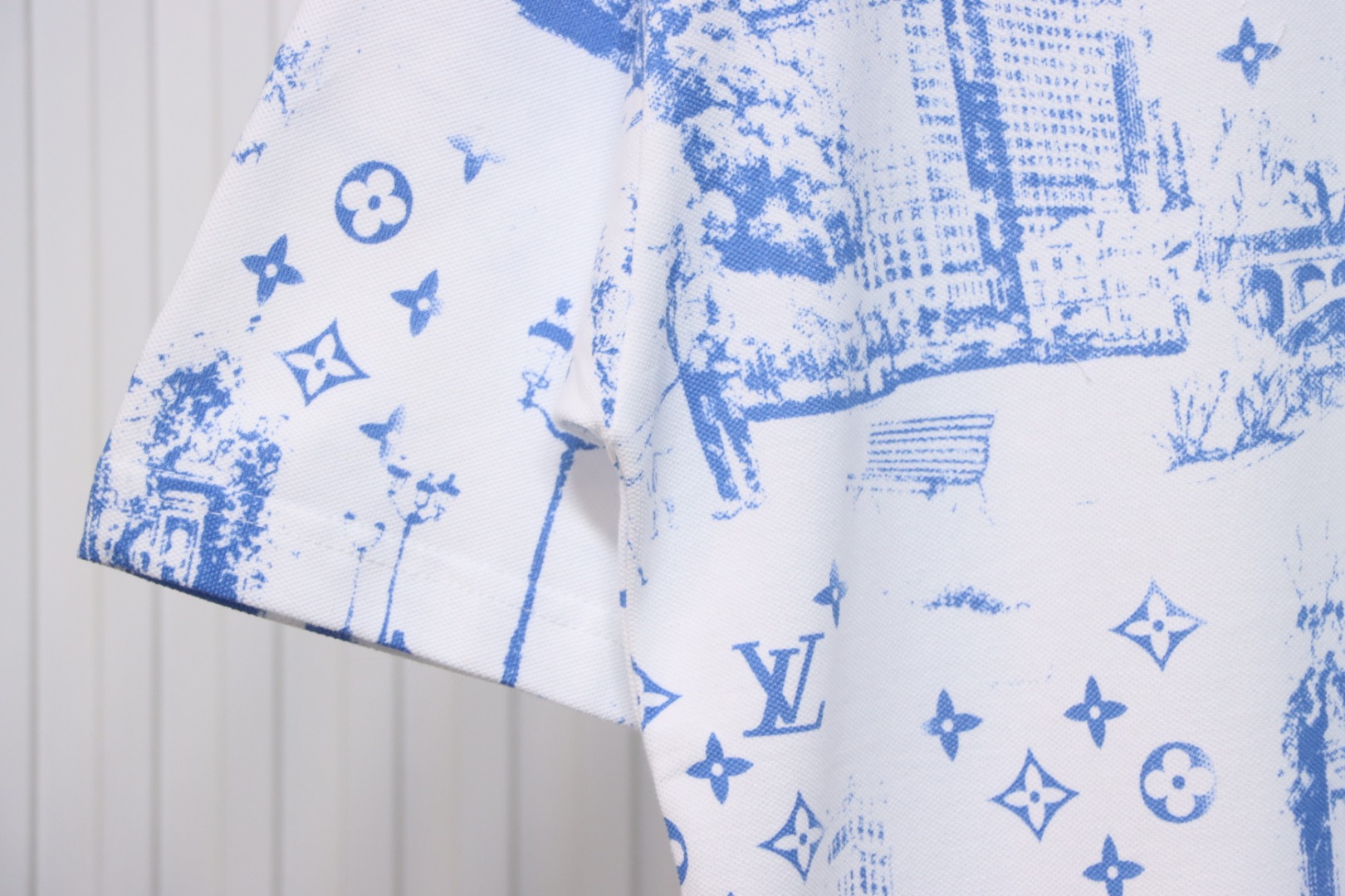 Louis Vuitton 2025ss Park Print Round Neck Short Sleeve