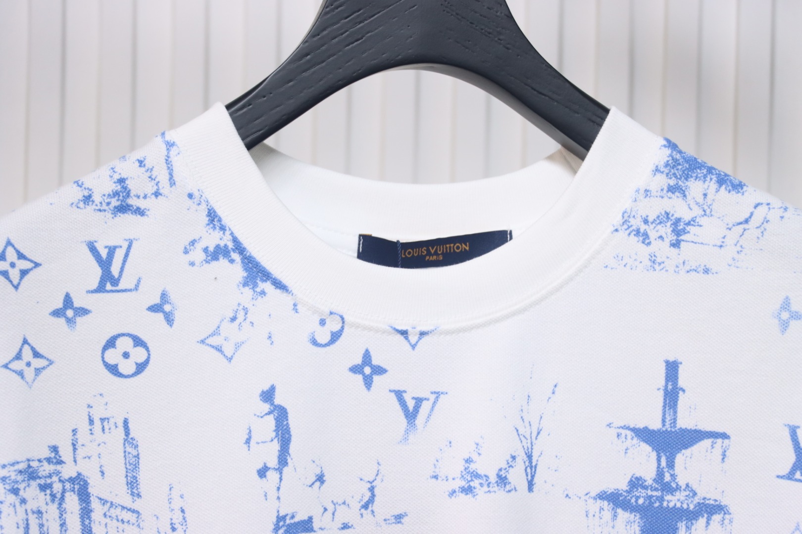 Louis Vuitton 2025ss Park Print Round Neck Short Sleeve