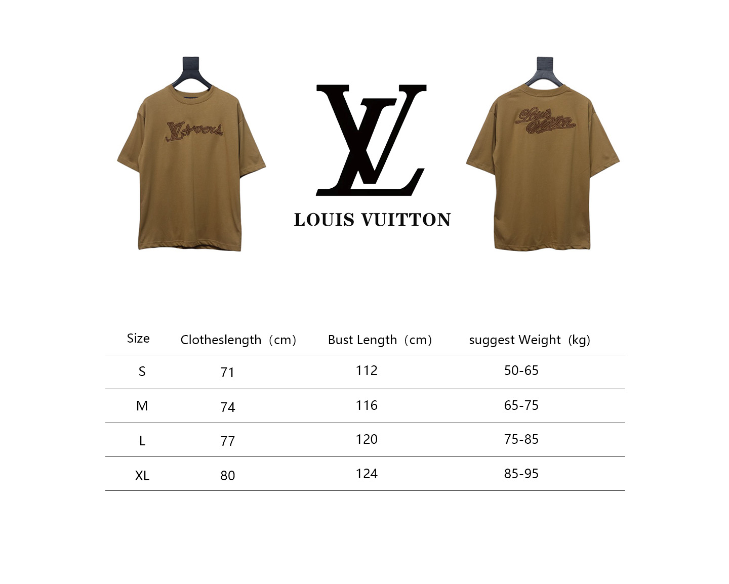 Louis Vuitton 2025ss rope embroidery short sleeves khaki