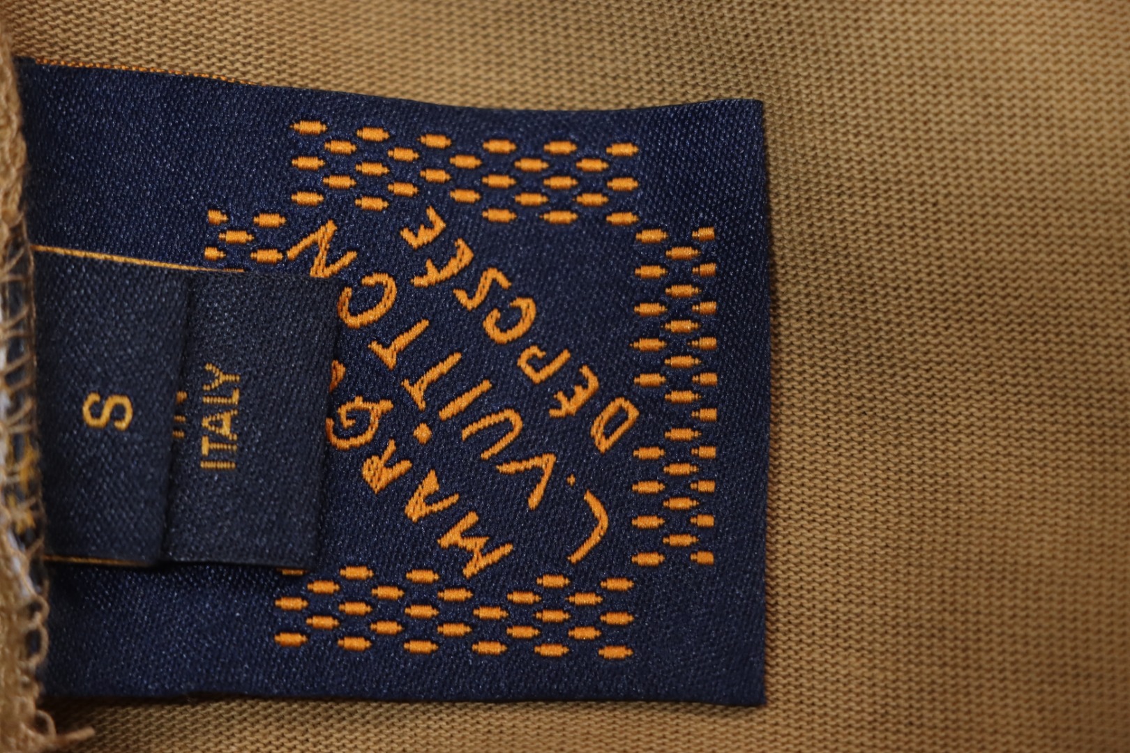 Louis Vuitton 2025ss rope embroidery short sleeves khaki