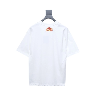 Louis Vuitton 2025ss Snowboard Gold Foil Round Neck Short Sleeve White 02