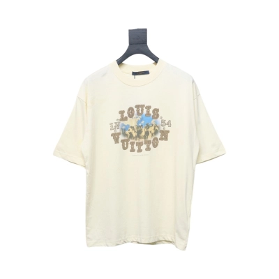 Louis Vuitton 2025ss snowflake metal diamond short sleeve beige 01