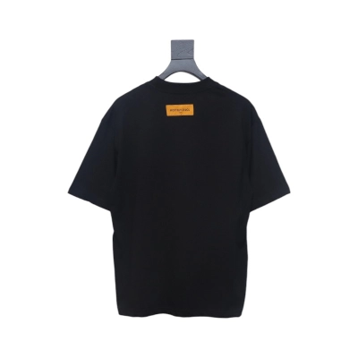Louis Vuitton 2025ss watercolor round neck short sleeve black 02