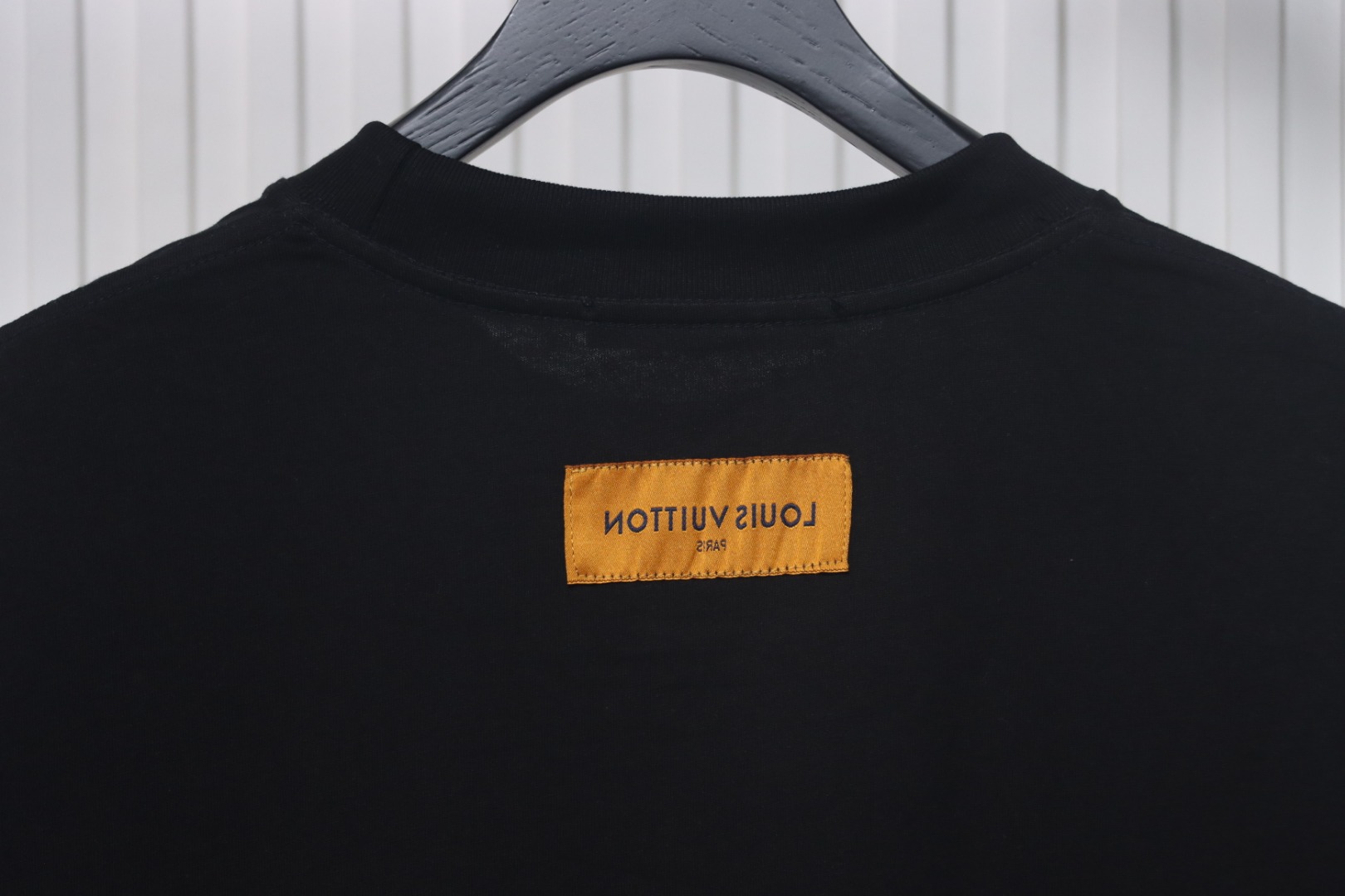 Louis Vuitton 2025ss watercolor round neck short sleeve black