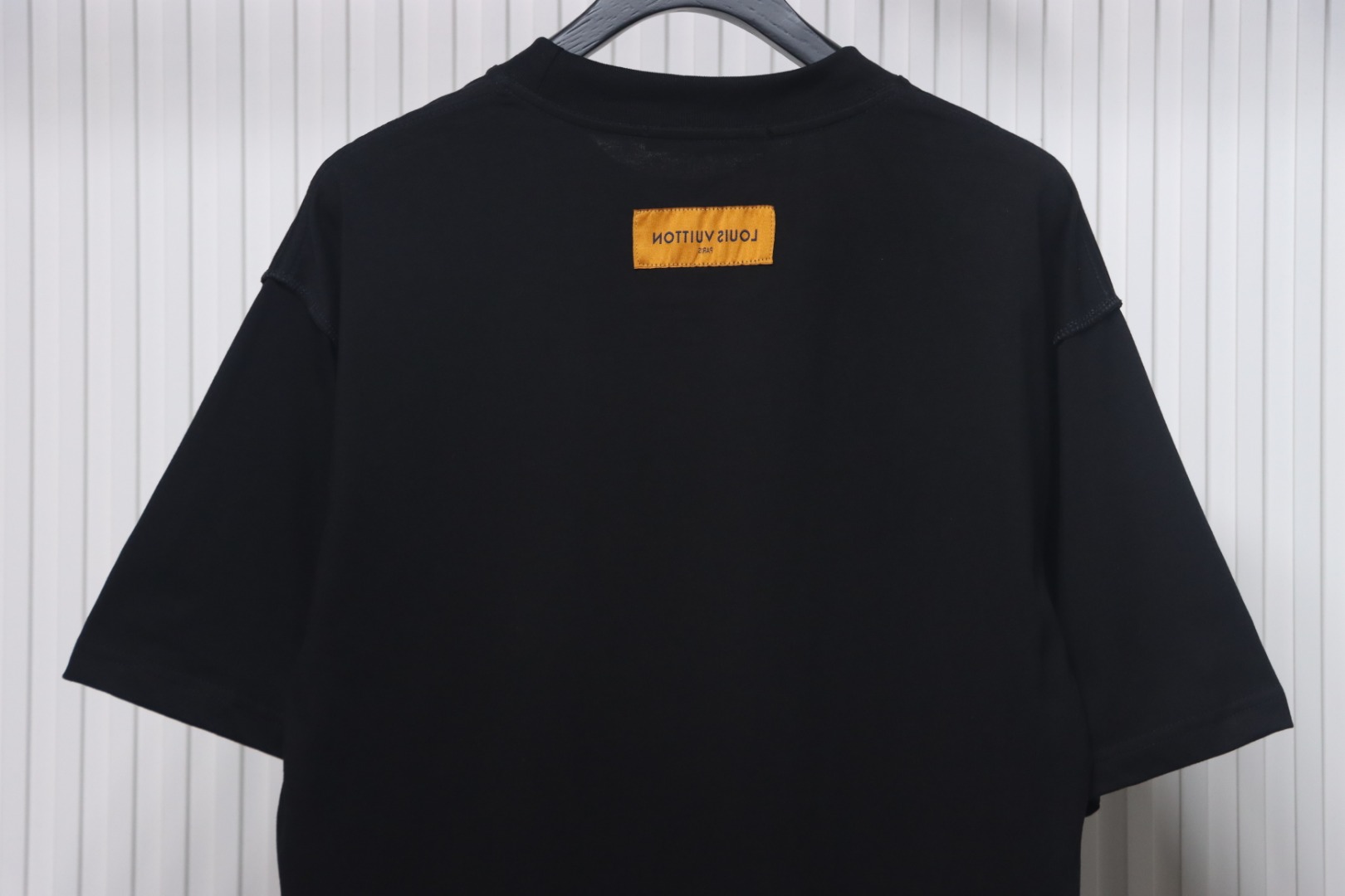 Louis Vuitton 2025ss watercolor round neck short sleeve black