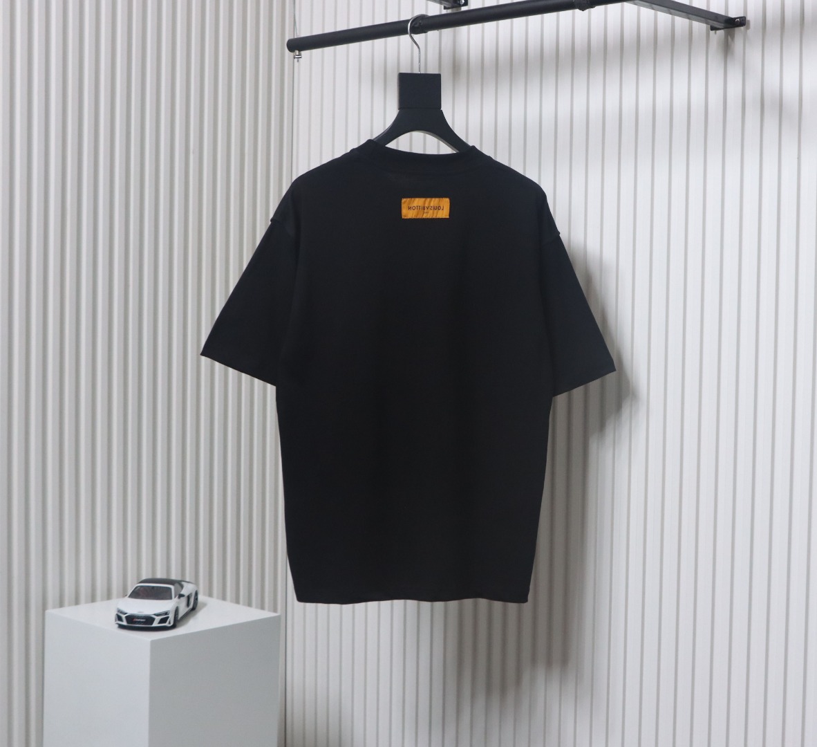 Louis Vuitton 2025ss watercolor round neck short sleeve black