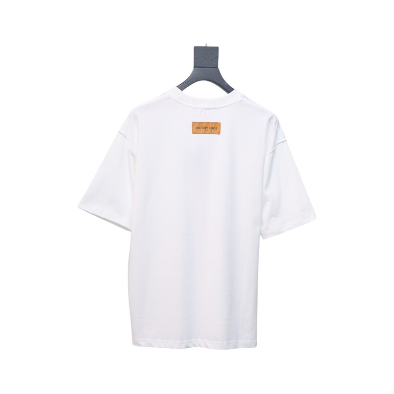 Louis Vuitton 2025ss watercolor round neck short sleeves white