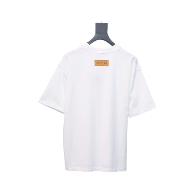 Louis Vuitton 2025ss watercolor round neck short sleeves white 02