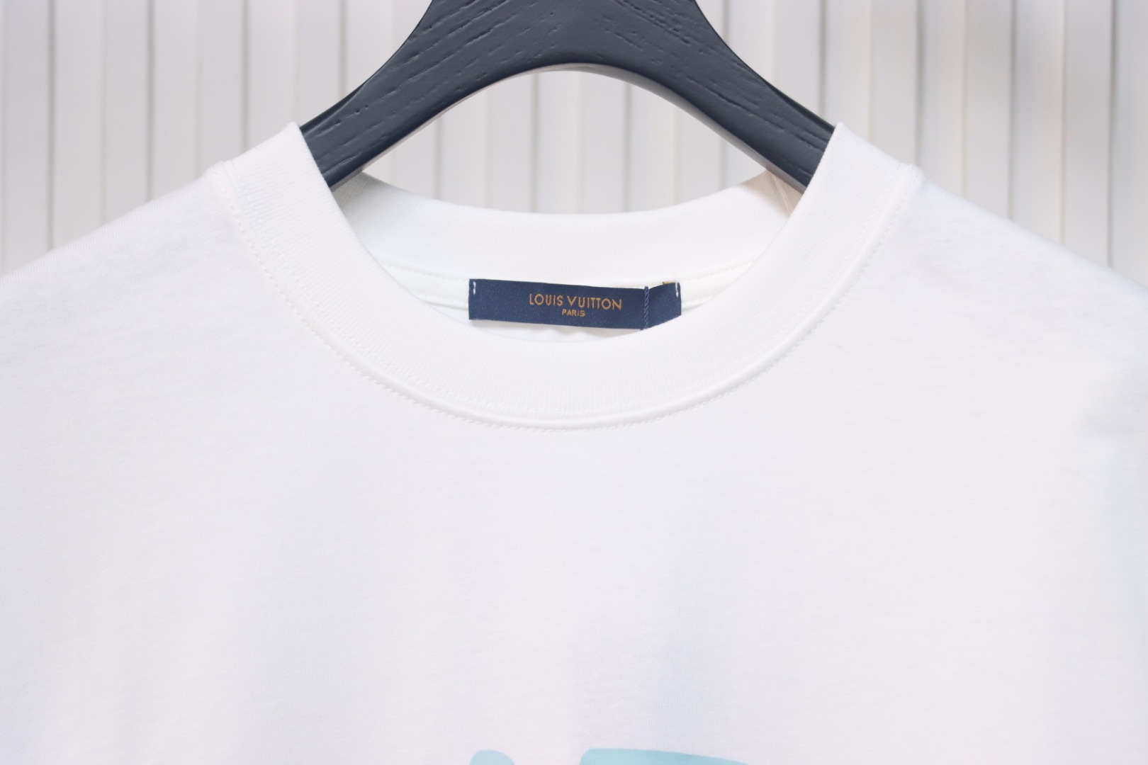 Louis Vuitton 2025ss watercolor round neck short sleeves white