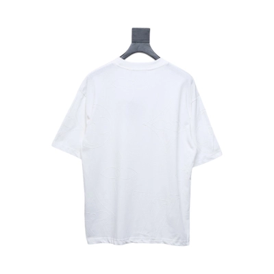 Louis Vuitton 2025ss white chain embroidery round neck short sleeve White 02