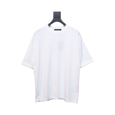 Louis Vuitton 2025ss white chain embroidery round neck short sleeve White 01