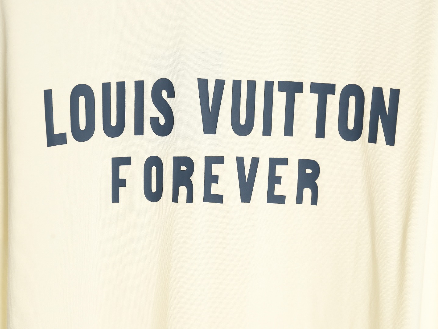 Louis Vuitton 22ss Fake Pocket Lettering Printed Short Sleeve Beige