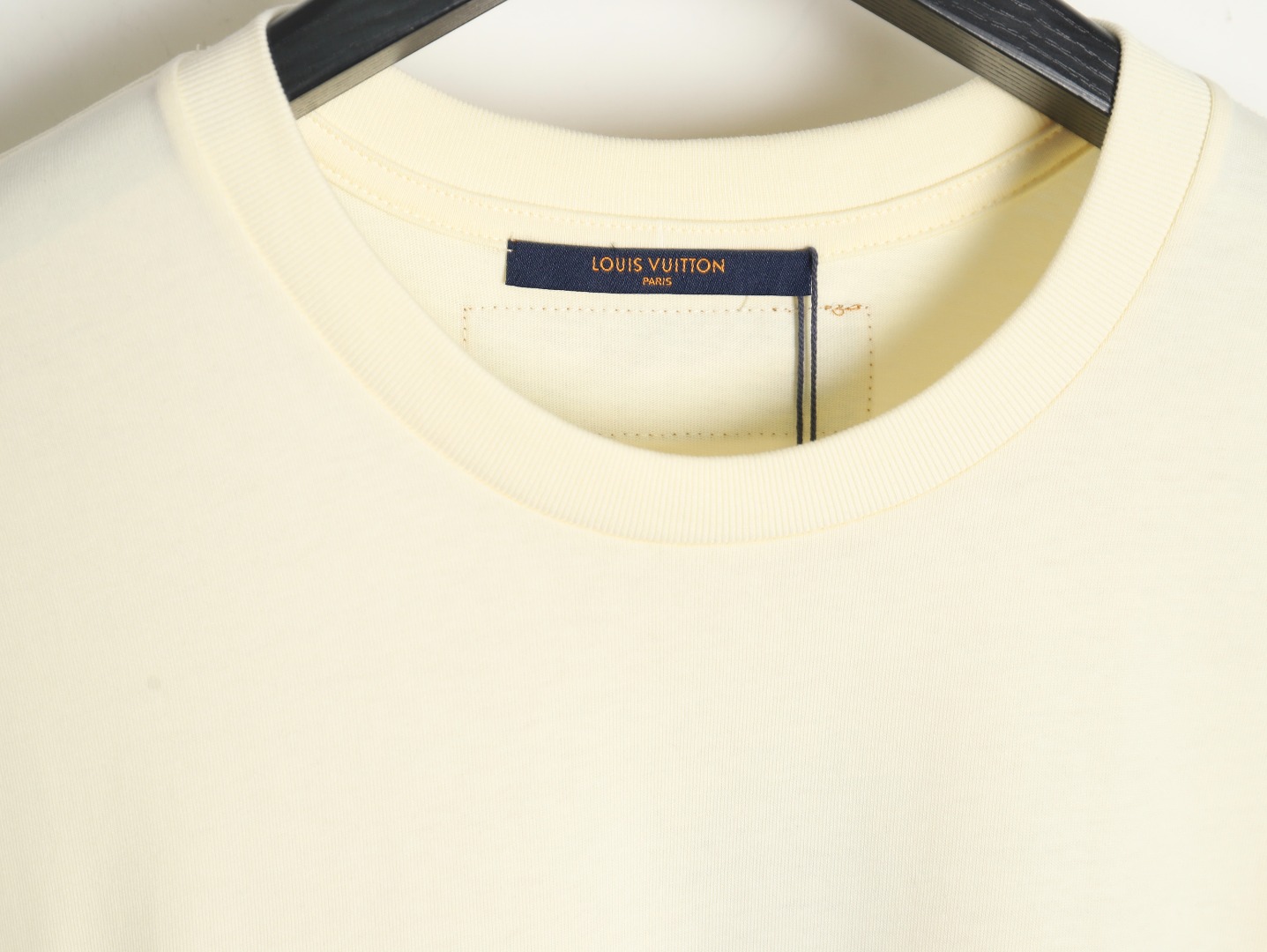 Louis Vuitton 22ss Fake Pocket Lettering Printed Short Sleeve Beige