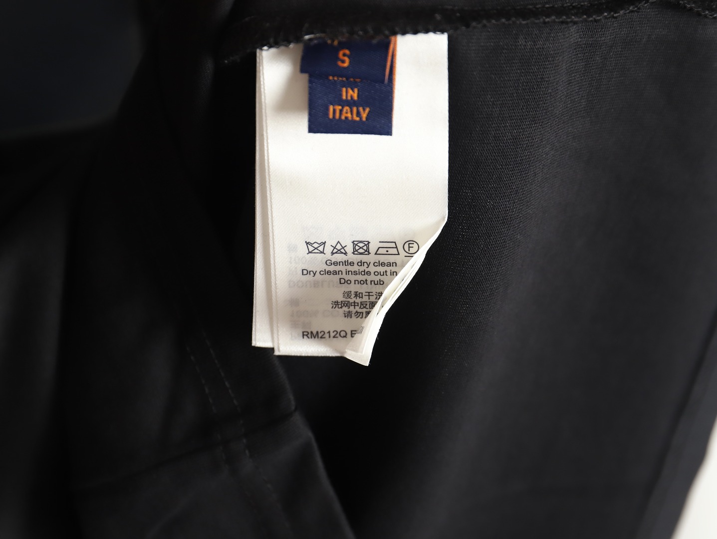 Louis Vuitton 22ss Fake Pocket Lettering Printed Short Sleeve Black