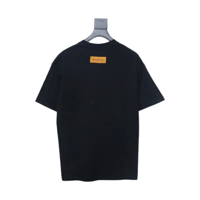 Louis Vuitton 23ss monogram logo printed short sleeves black 02