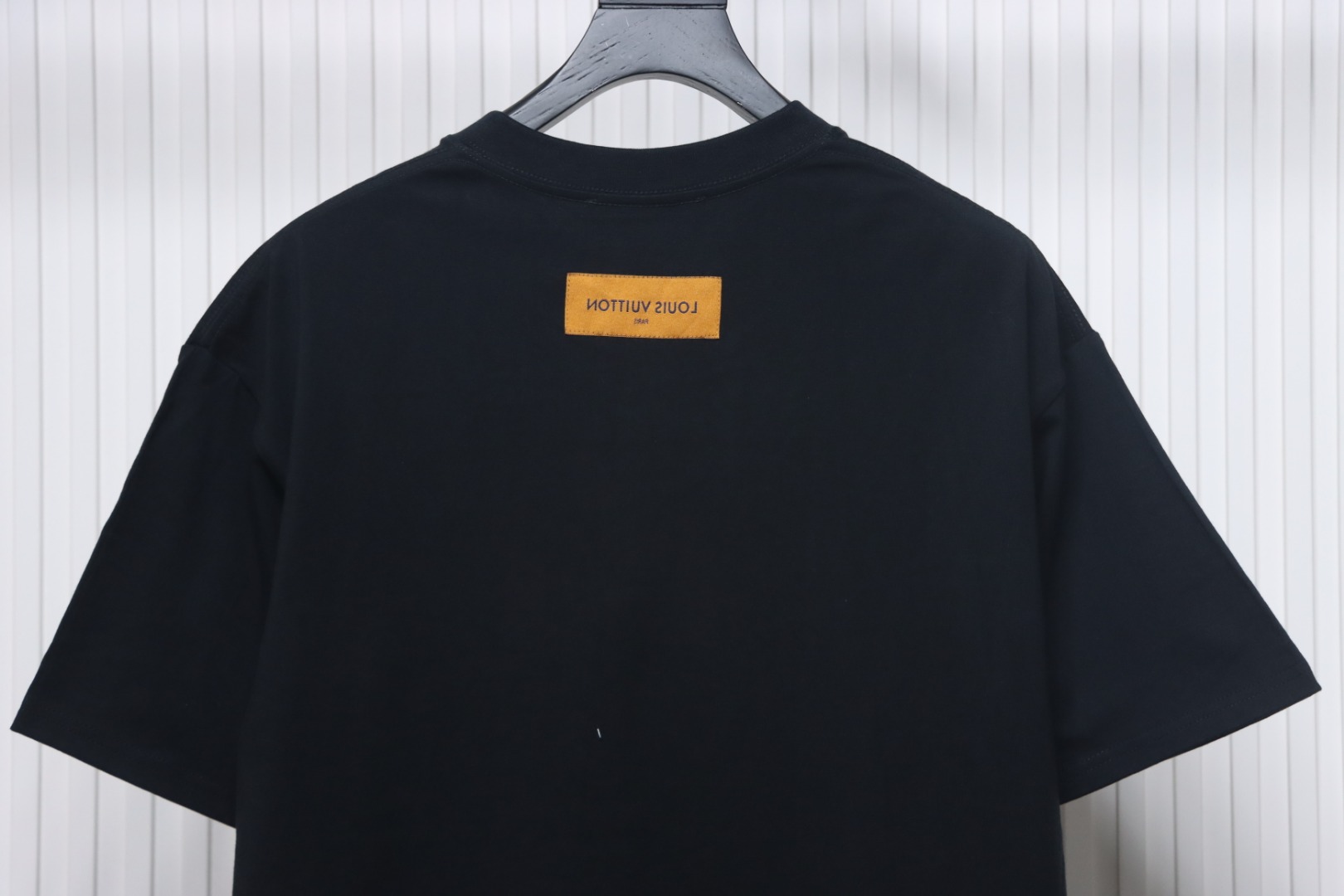 Louis Vuitton 23ss monogram logo printed short sleeves black