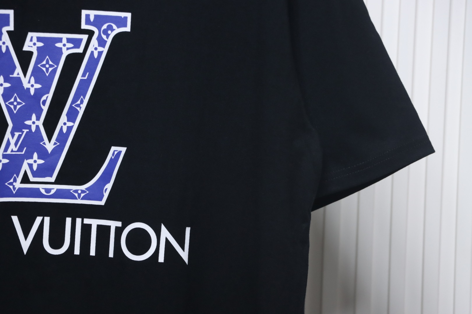 Louis Vuitton 23ss monogram logo printed short sleeves black