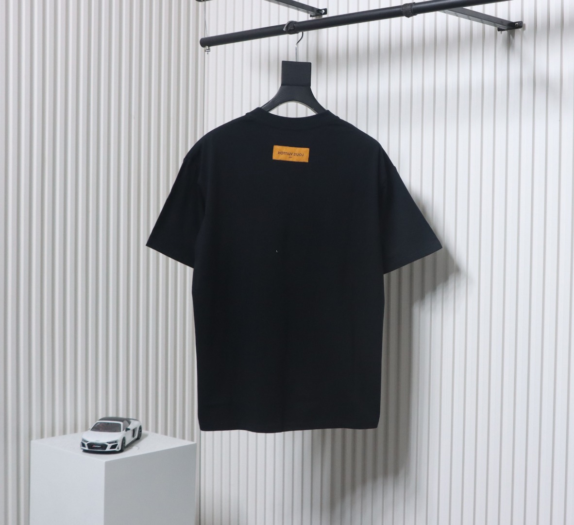 Louis Vuitton 23ss monogram logo printed short sleeves black