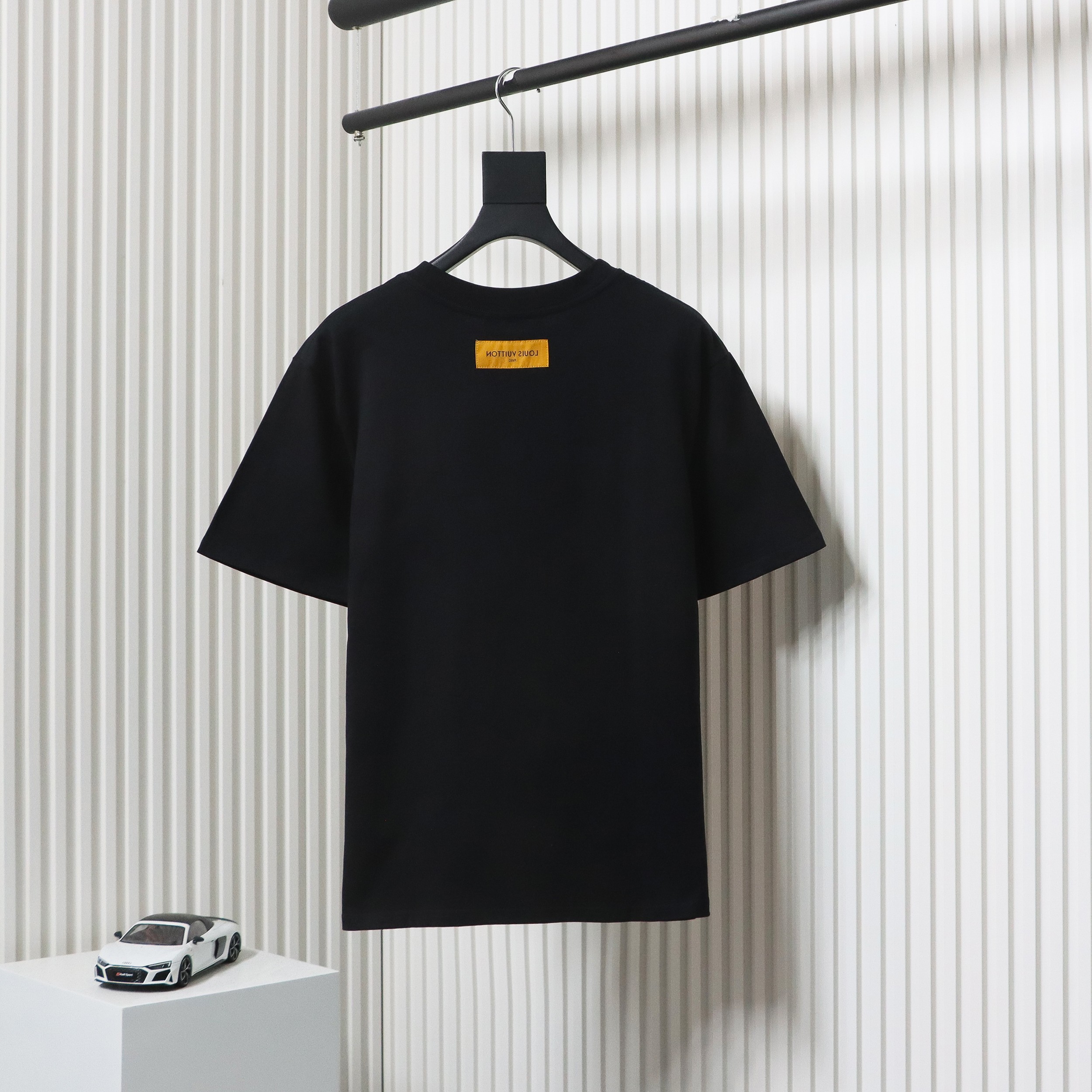 Louis Vuitton 24ss colorful polka dot heavy embroidered logo short sleeve black