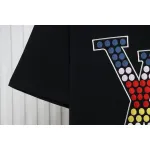 Louis Vuitton 24ss colorful polka dot heavy embroidered logo short sleeve black