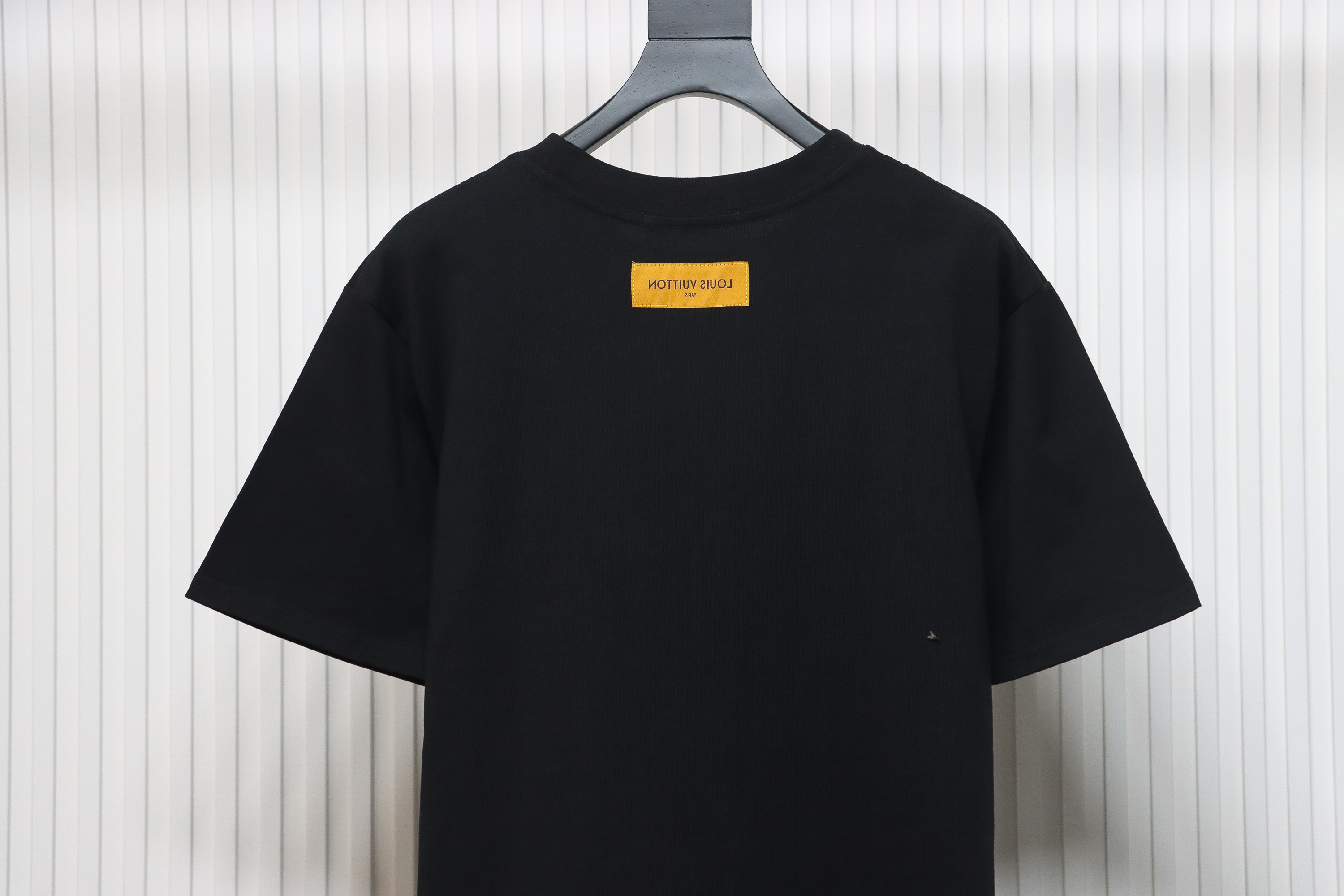 Louis Vuitton 24ss colorful polka dot heavy embroidered logo short sleeve black